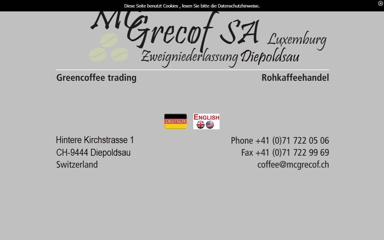 Anteprima del sito: MC Grecof SA