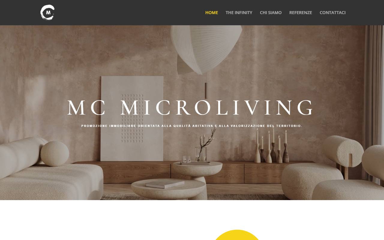 Anteprima del sito: MC microliving Sagl