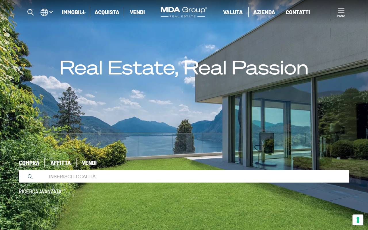 Anteprima del sito: MDA Group International Sagl