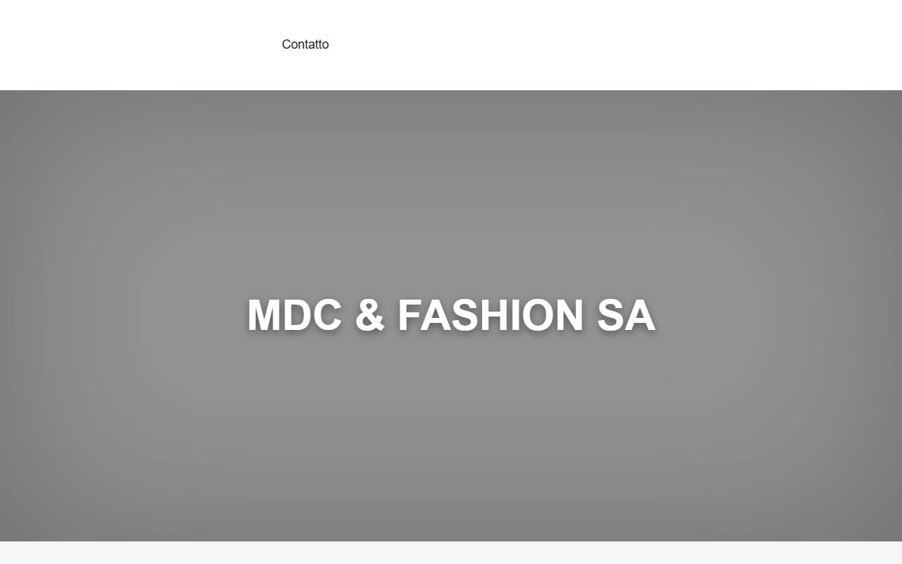 Anteprima del sito: MDC & FASHION SA