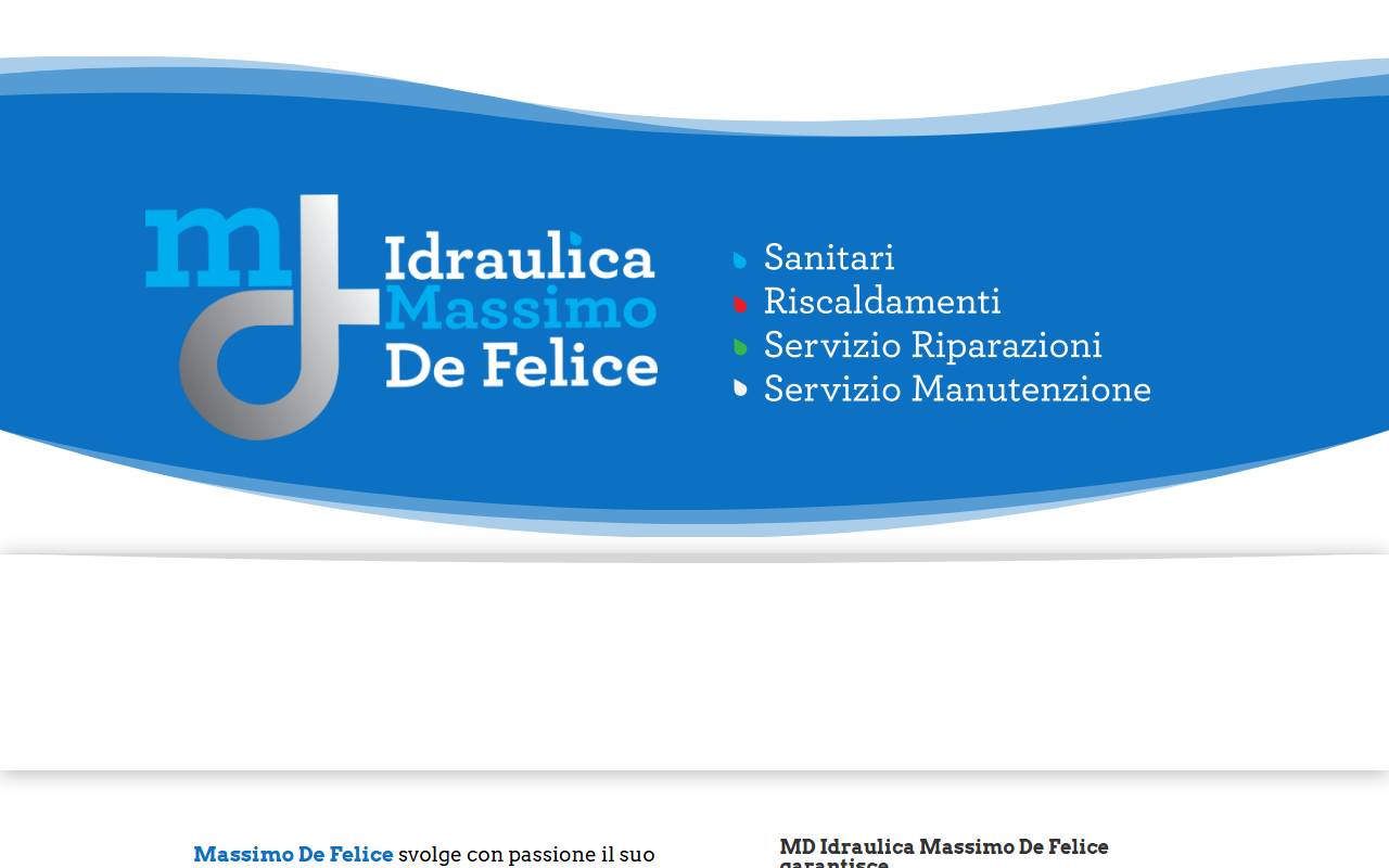 Anteprima del sito: MD Idraulica di Massimo De Felice