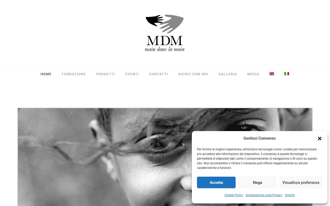 Anteprima del sito: Fondazione Main dans la Main