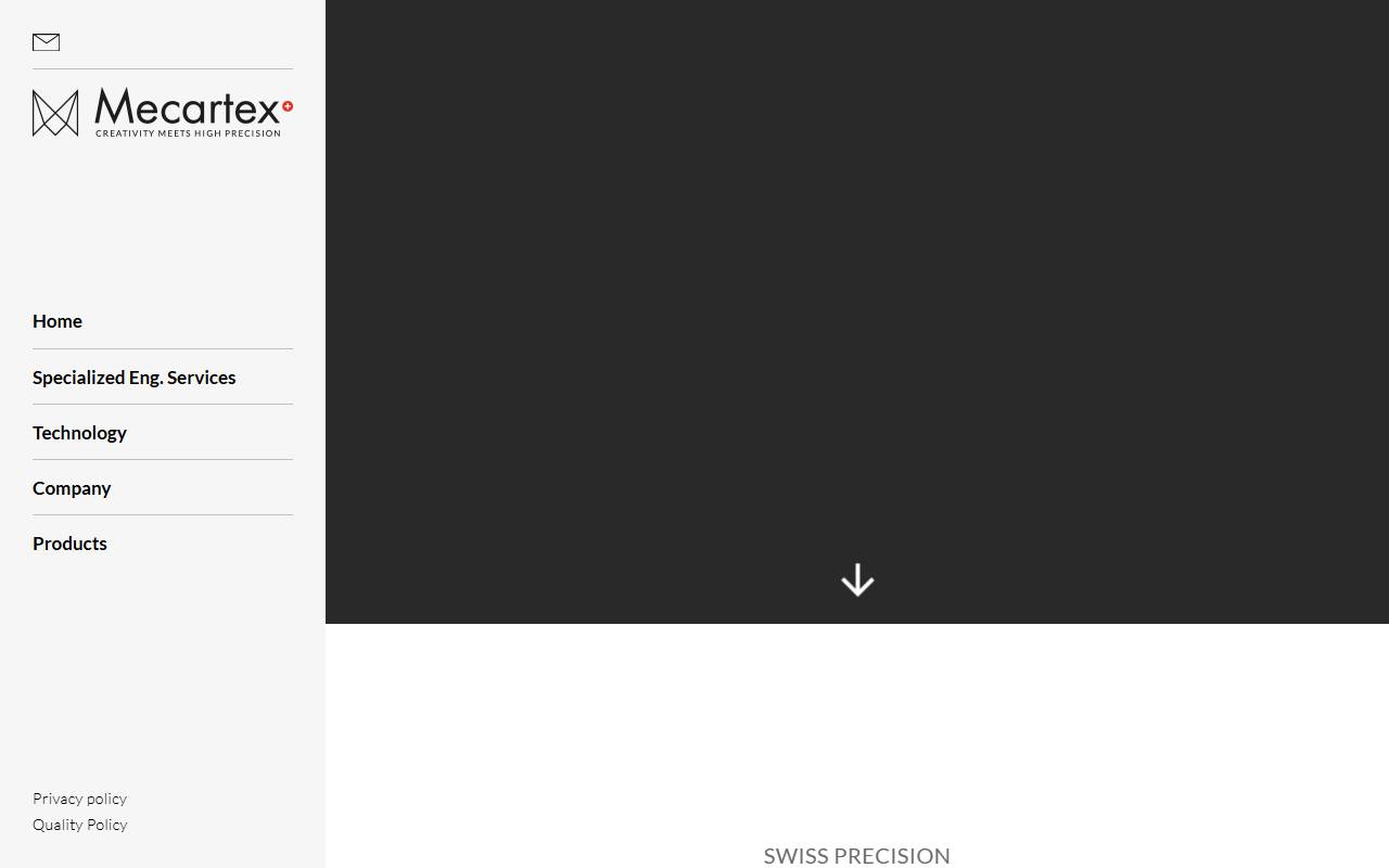 Anteprima del sito: MECARTEX SA