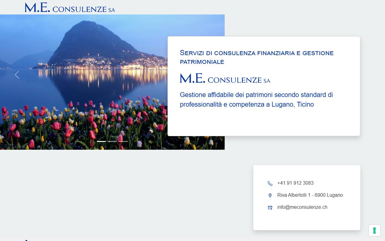 Anteprima del sito: M.E. Consulenze SA