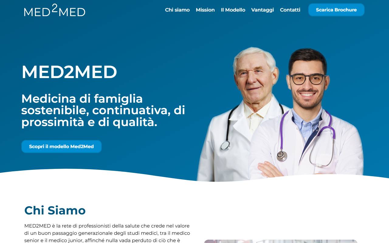 Anteprima del sito: MED2MED SA