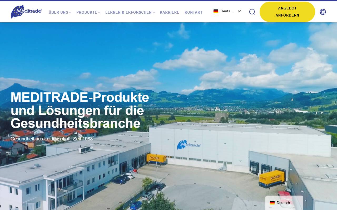 Anteprima del sito: Meditrade Logistic SA