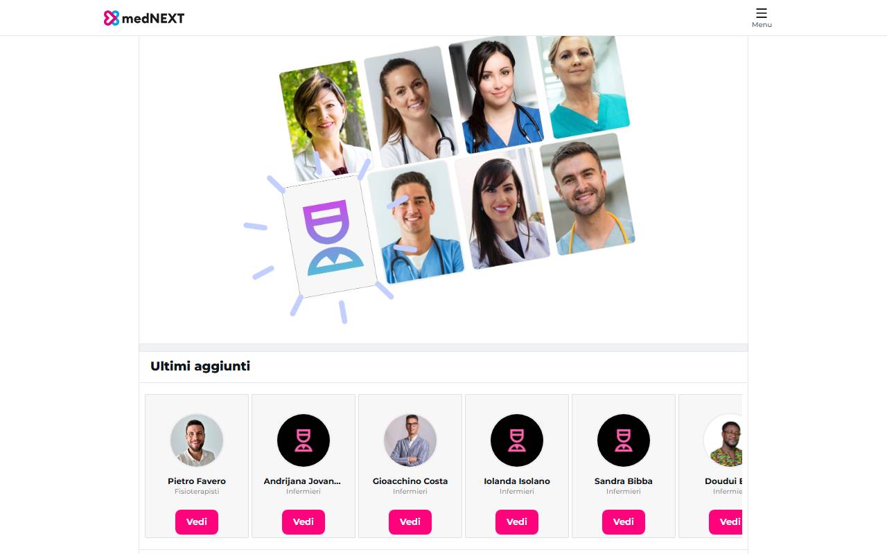 Anteprima del sito: medNEXT SNC