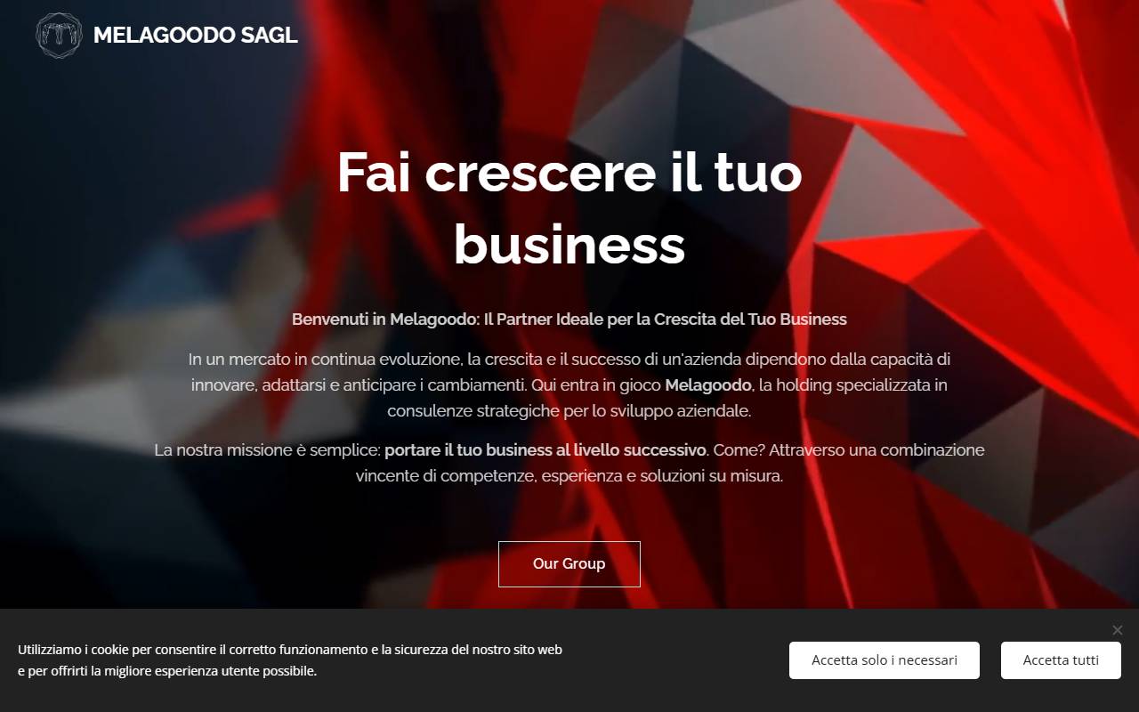Anteprima del sito: Melagoodo Sagl