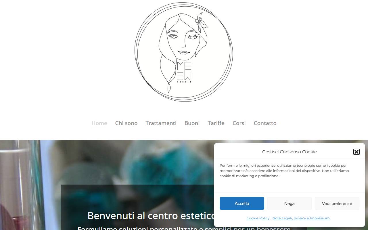 Anteprima del sito: Memestudio di Tamara Caravatti Sagl