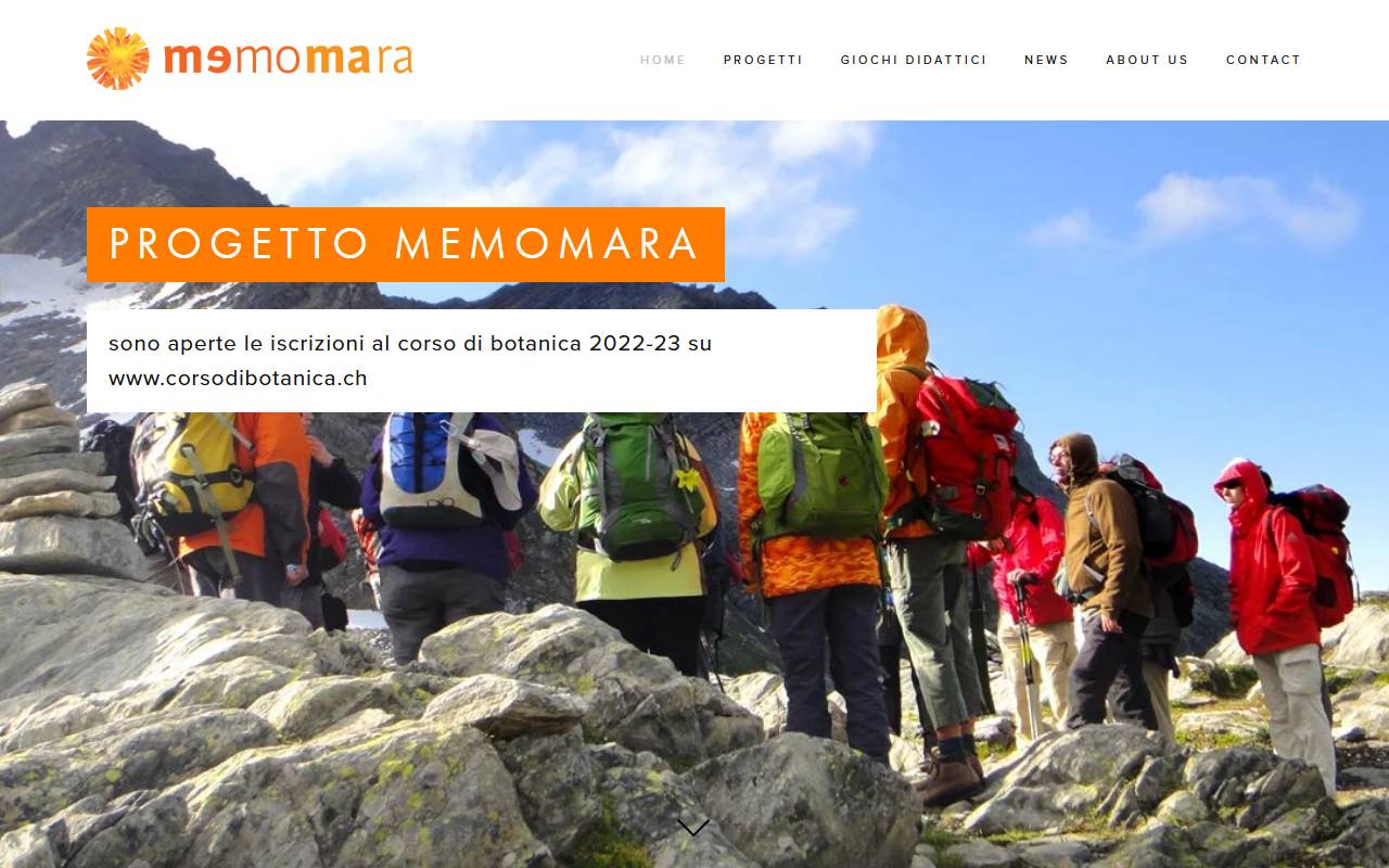 Anteprima del sito: MemoMara Sagl