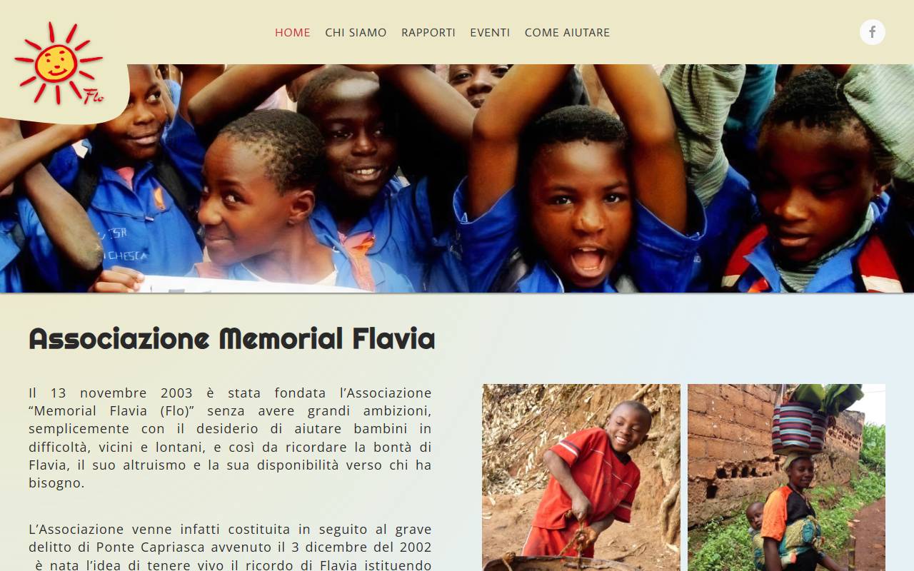 Anteprima del sito: Associazione Memorial Flavia (Flo)