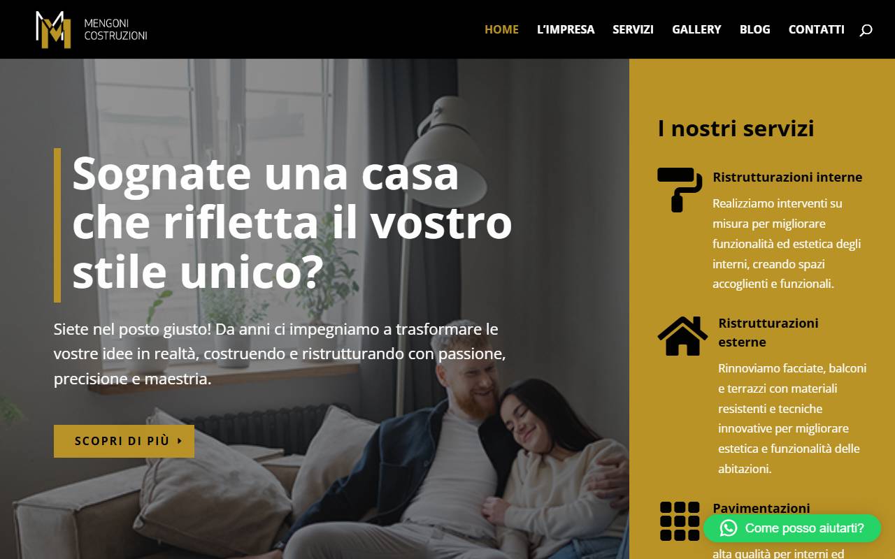 Anteprima del sito: MENGONI COSTRUZIONI