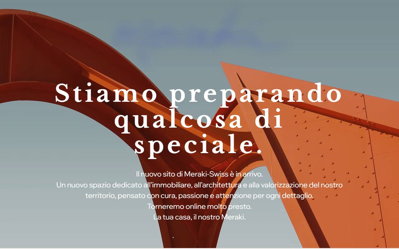 Anteprima del sito: Meraki (Swiss) SA