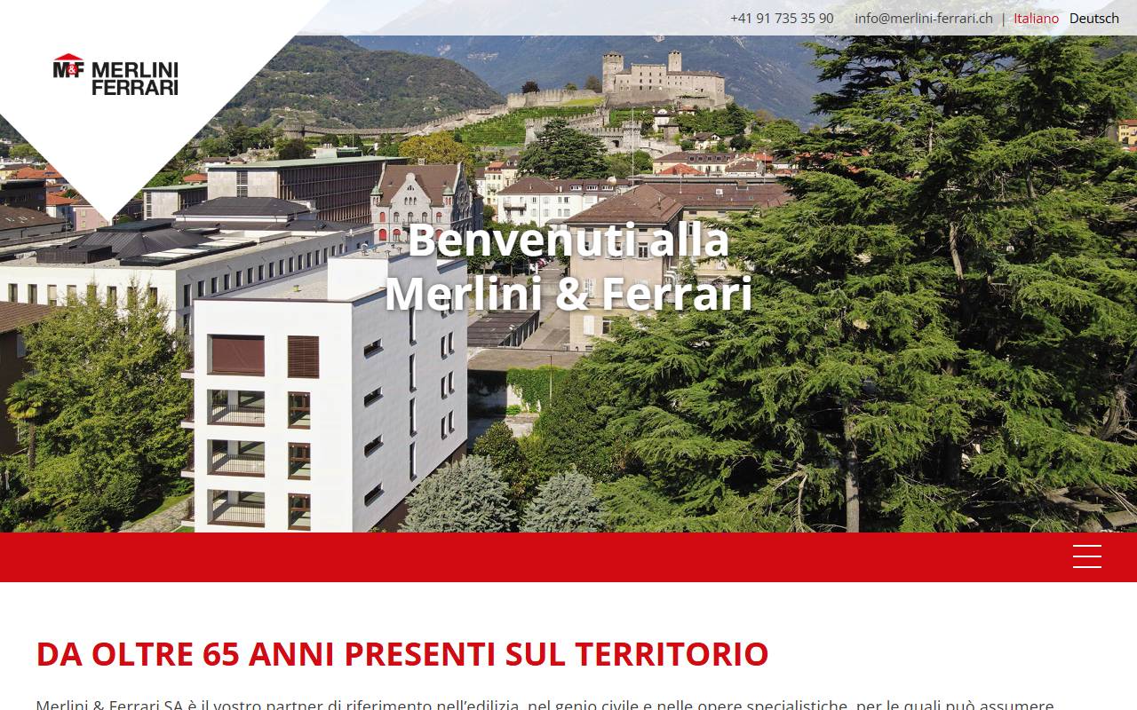 Anteprima del sito: Merlini & Ferrari SA