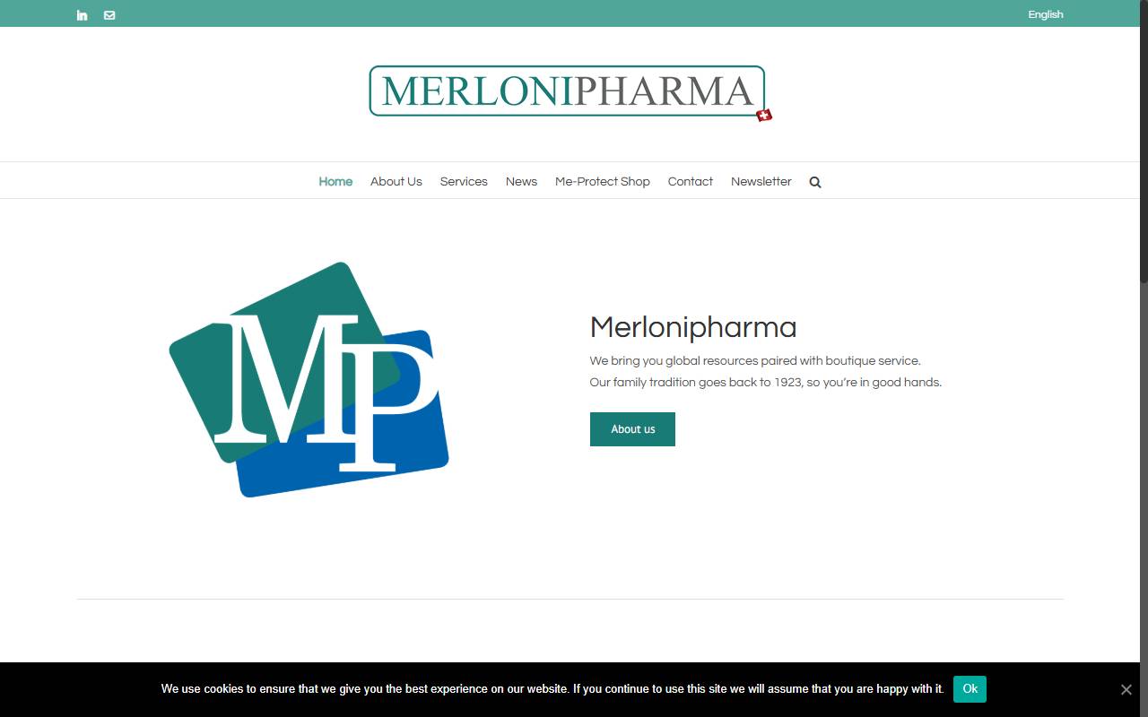Anteprima del sito: MERLONIPHARMA Sagl