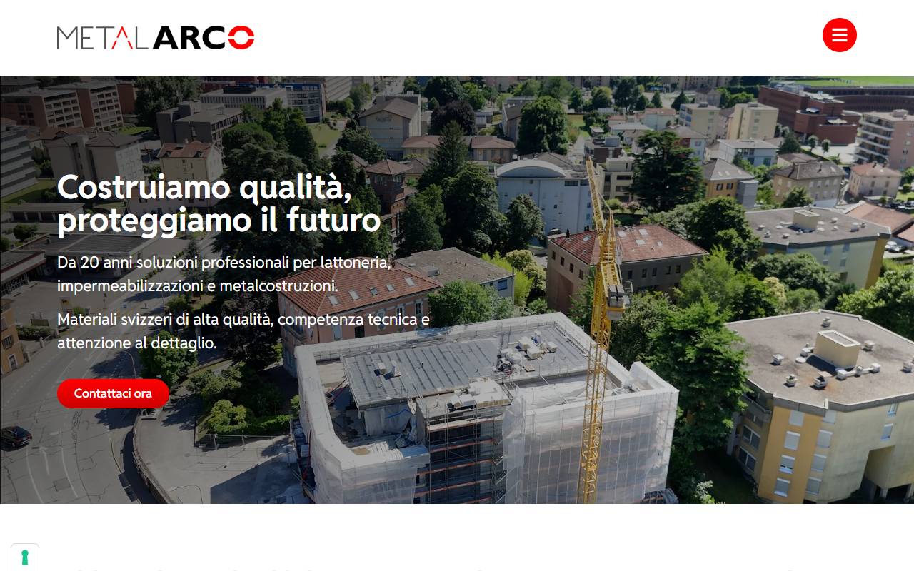 Anteprima del sito: Metal-Arco Sagl