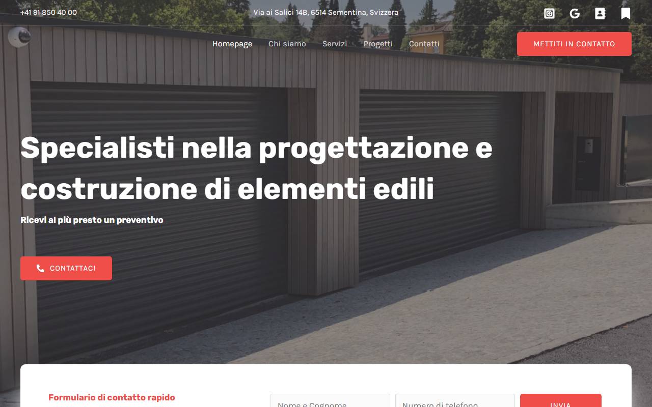 Anteprima del sito: METAL MATIC SA