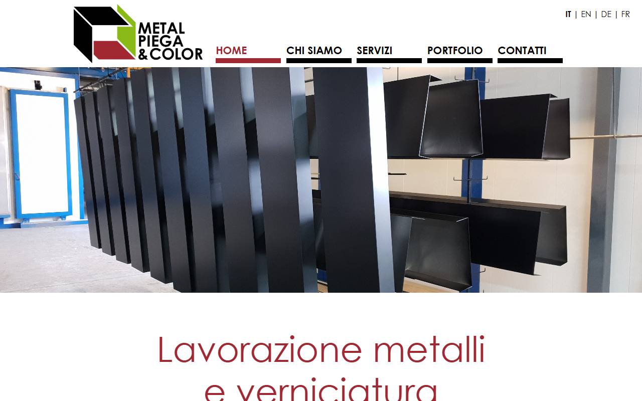 Anteprima del sito: METAL PIEGA & COLOR SAGL