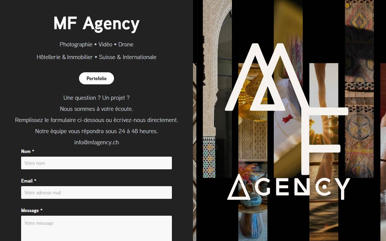 Anteprima del sito: MF-agency Sagl