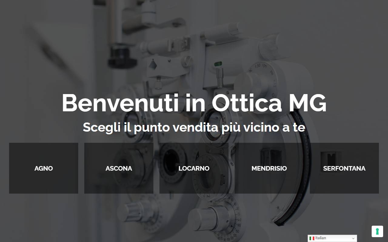 Anteprima del sito: MG Ottica + Optometria SA