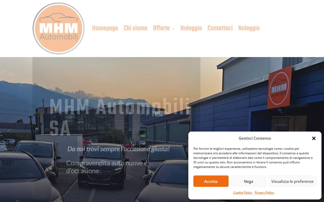 Anteprima del sito: MHM Automobili SA