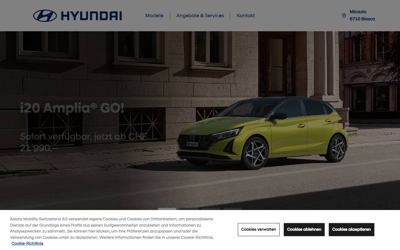 Anteprima del sito: Micauto SA