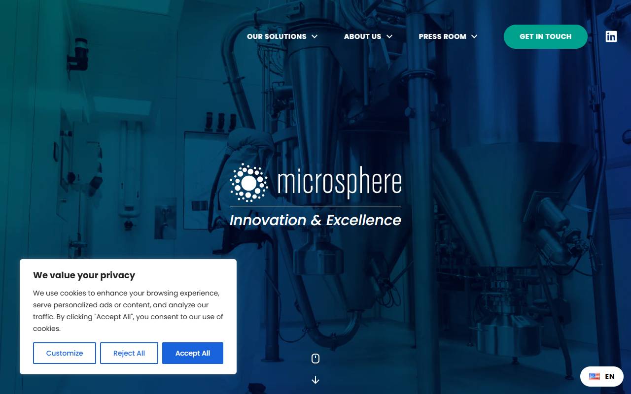Anteprima del sito: Micro-Sphere SA