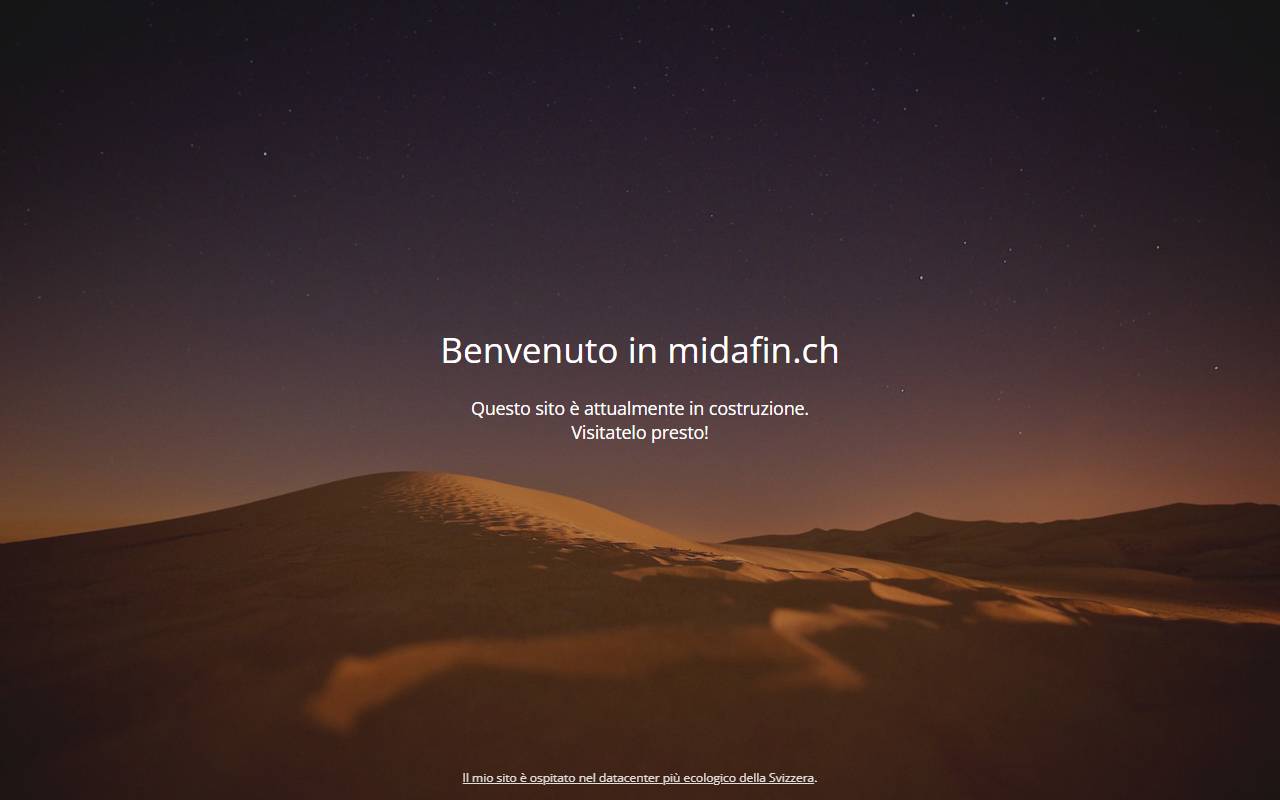 Anteprima del sito: Midafin SA