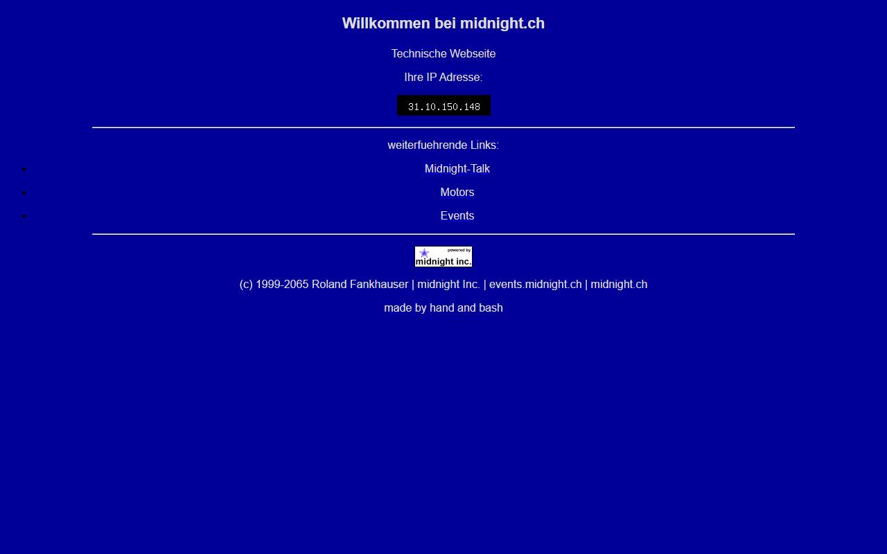 Anteprima del sito: Midnight Sun SA