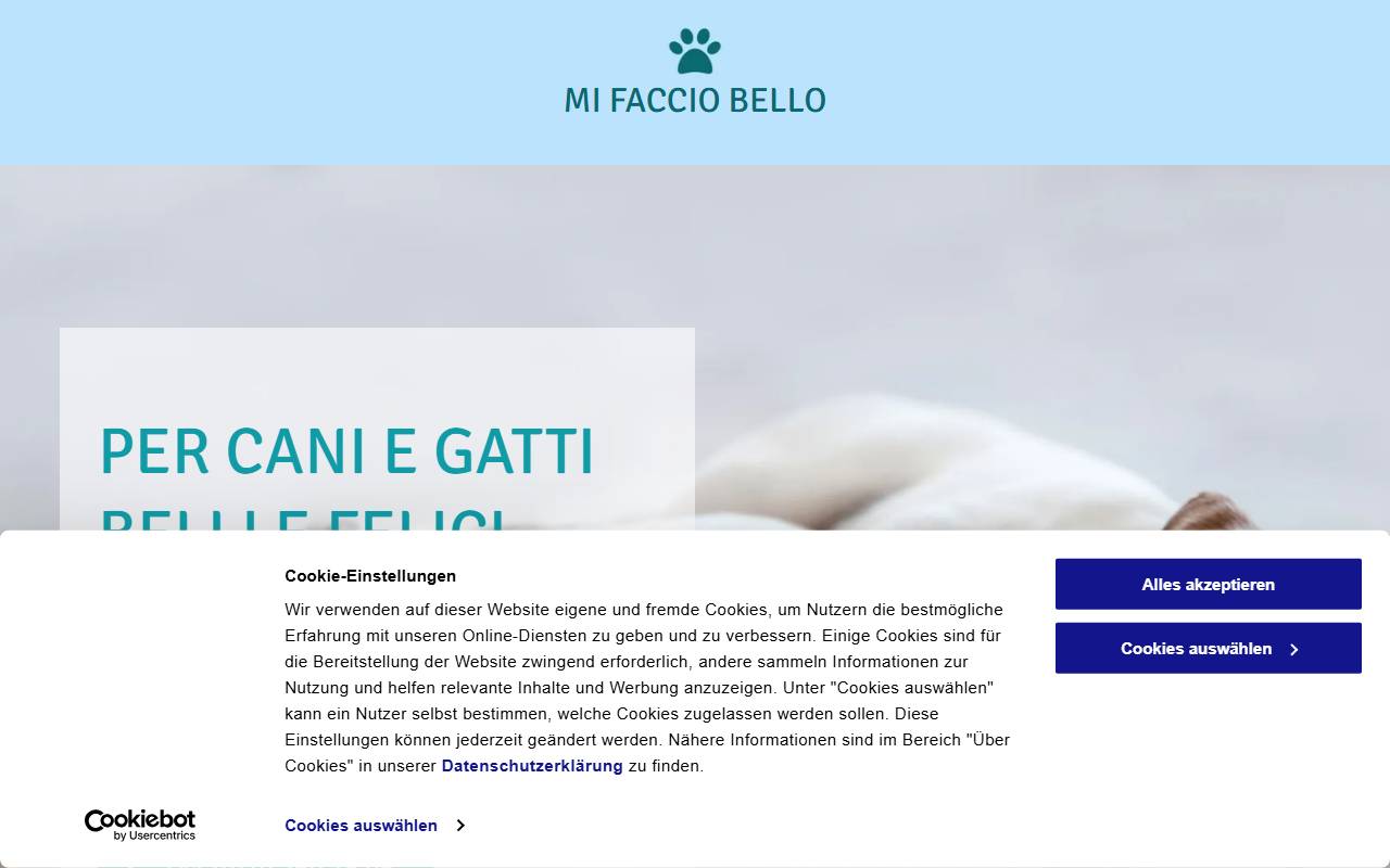 Anteprima del sito: Mi faccio bello di Scusa Magda