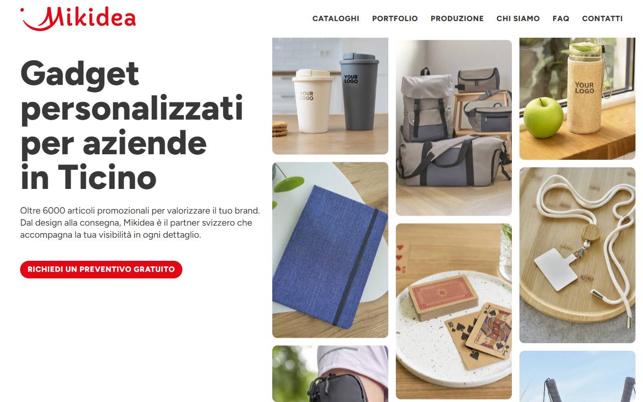 Anteprima del sito: Mikidea Sagl