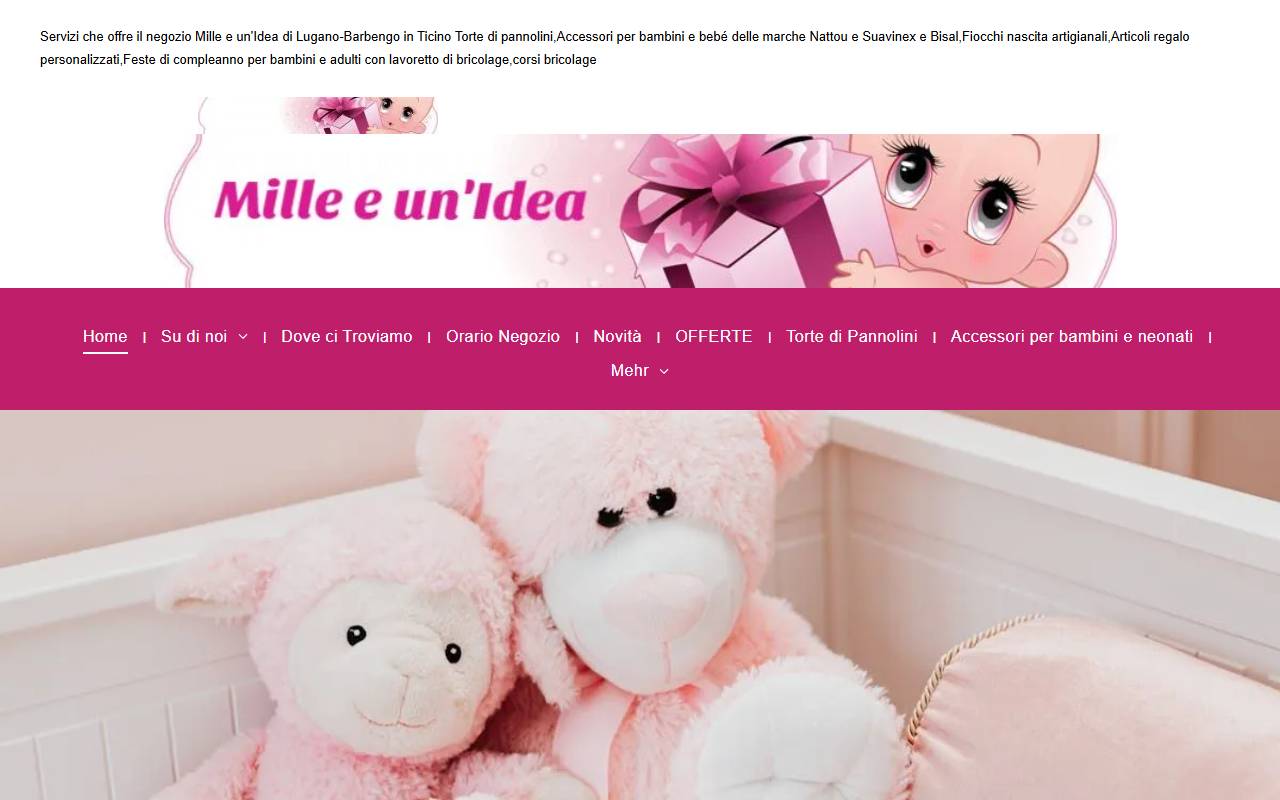 Anteprima del sito: Krea Mille e un'Idea Sagl