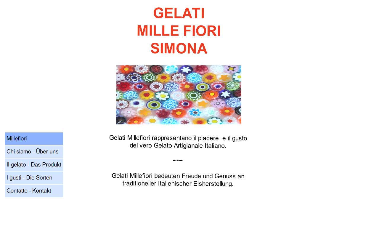 Anteprima del sito: MILLEFIORI Sagl