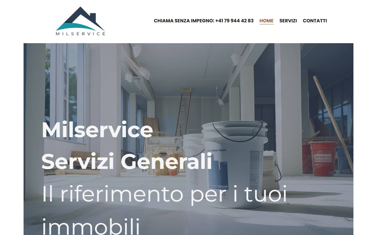 Anteprima del sito: Milservice snc