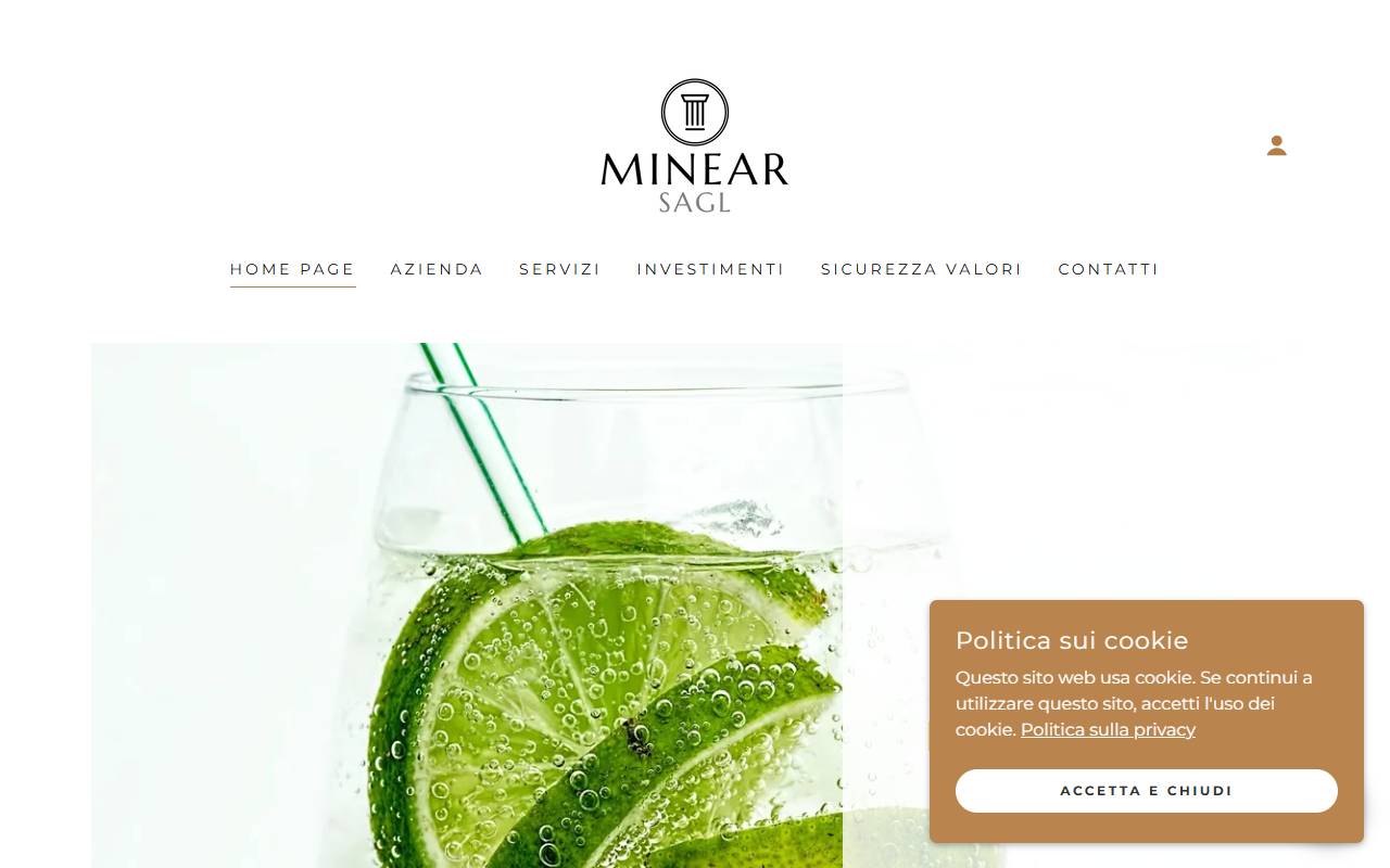 Anteprima del sito: Minear Sagl