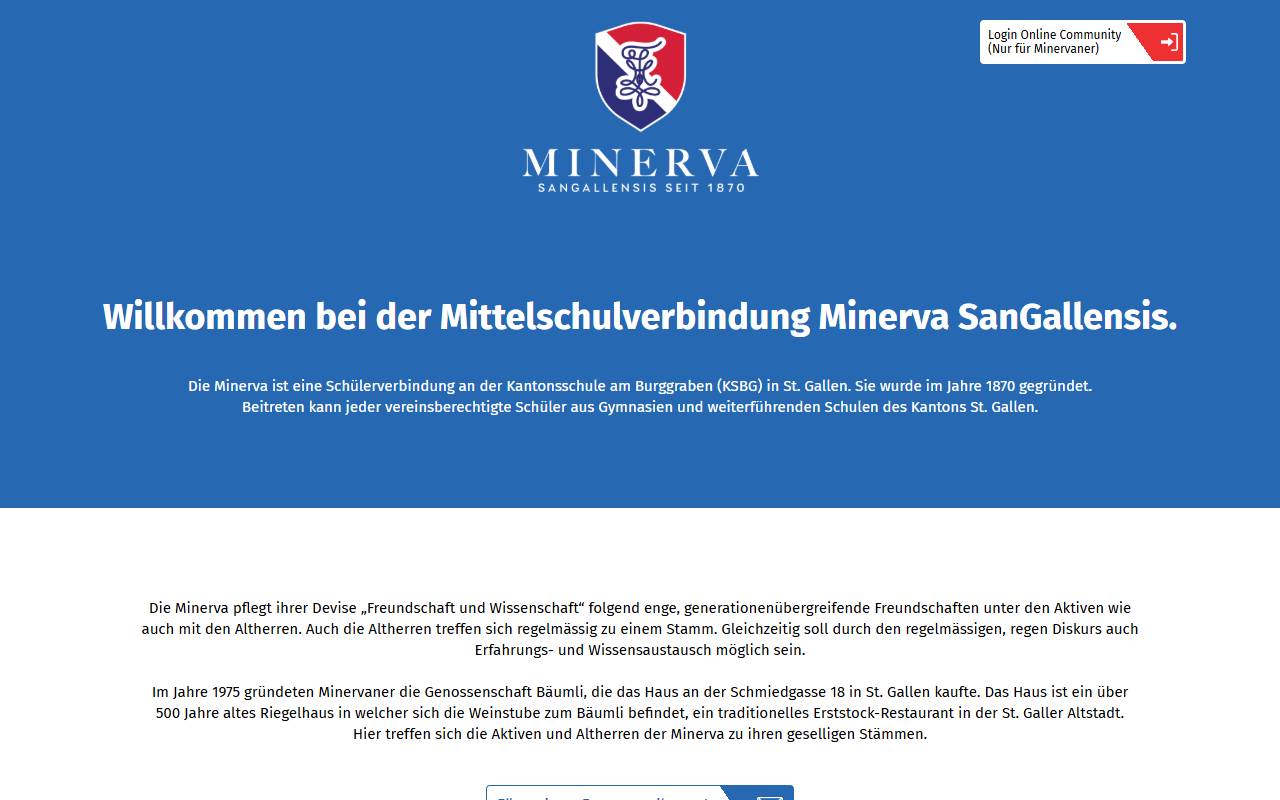 Anteprima del sito: Minerva Trading Sagl