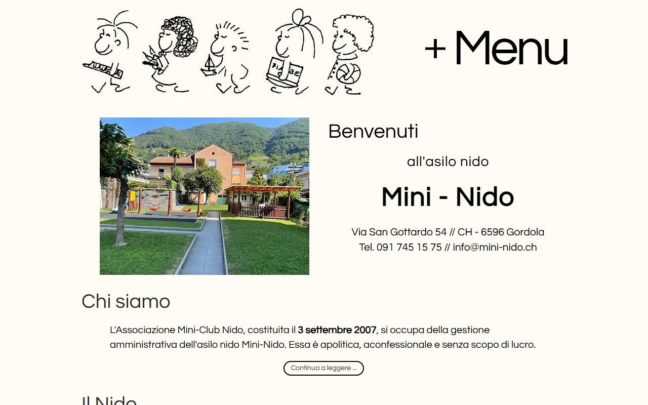 Anteprima del sito: Associazione Mini-Club Nido (AMCN)