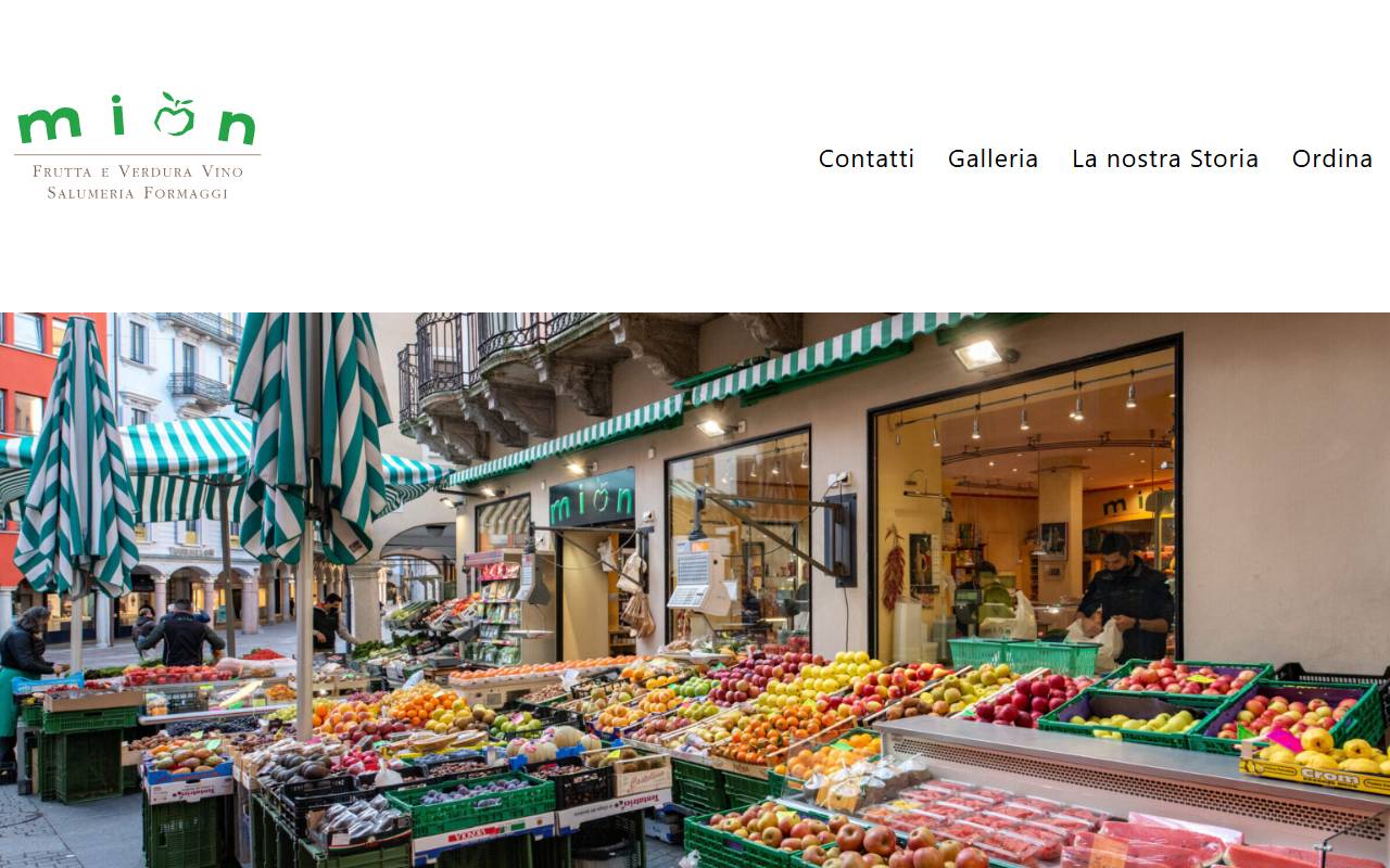 Anteprima del sito: Mion Frutta e Verdura SA
