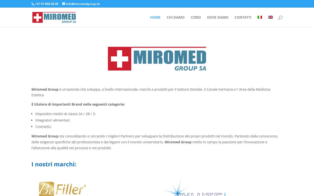 Anteprima del sito: MIROMED GROUP SA