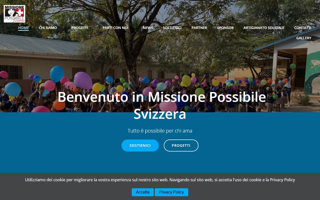 Anteprima del sito: Associazione Missione Possibile Svizzera
