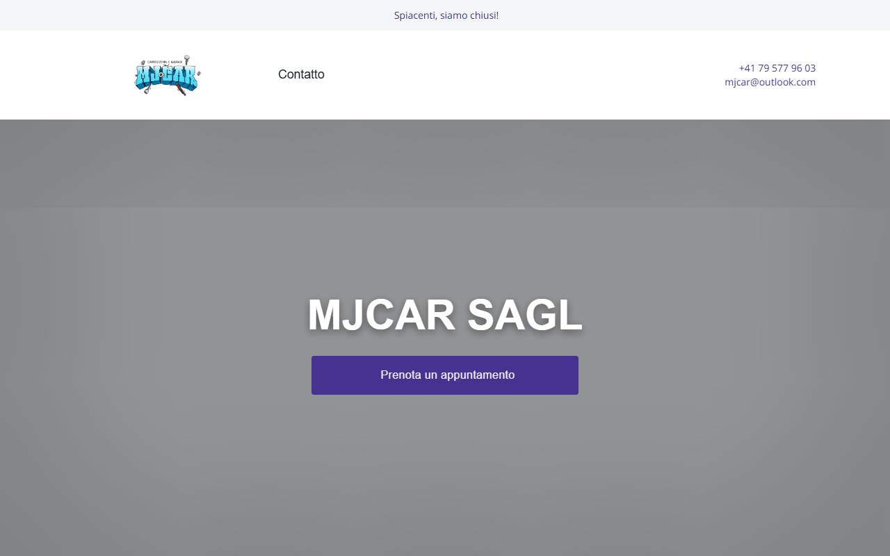 Anteprima del sito: MJ CAR SAGL