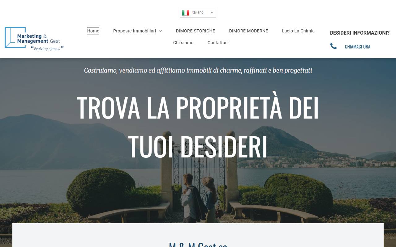 Anteprima del sito: Marketing & Management Gest SA