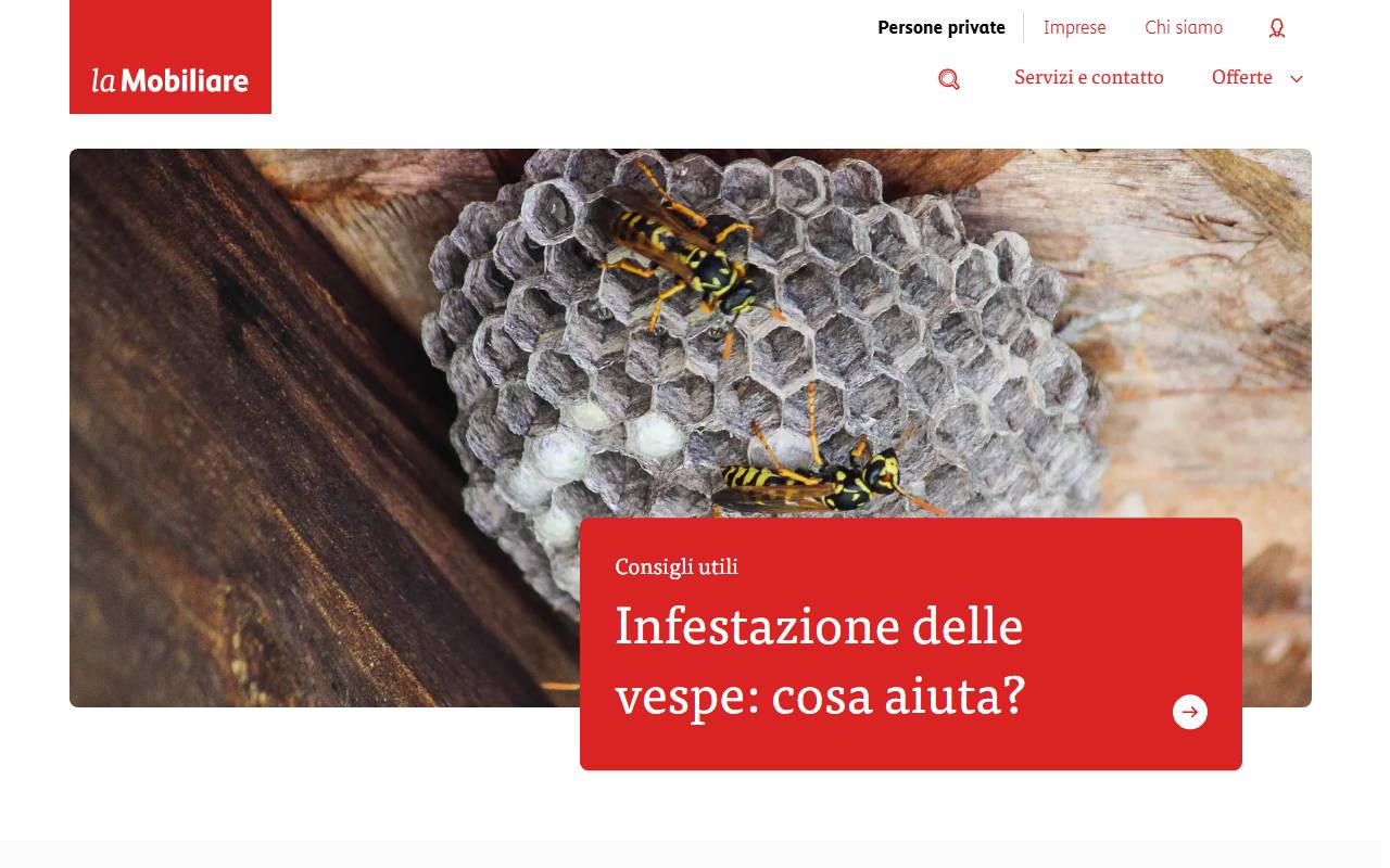 Anteprima del sito: Mobiliare Svizzera Società d'assicurazioni Agenzia Generale di Bellinzona, Michele Masdonati