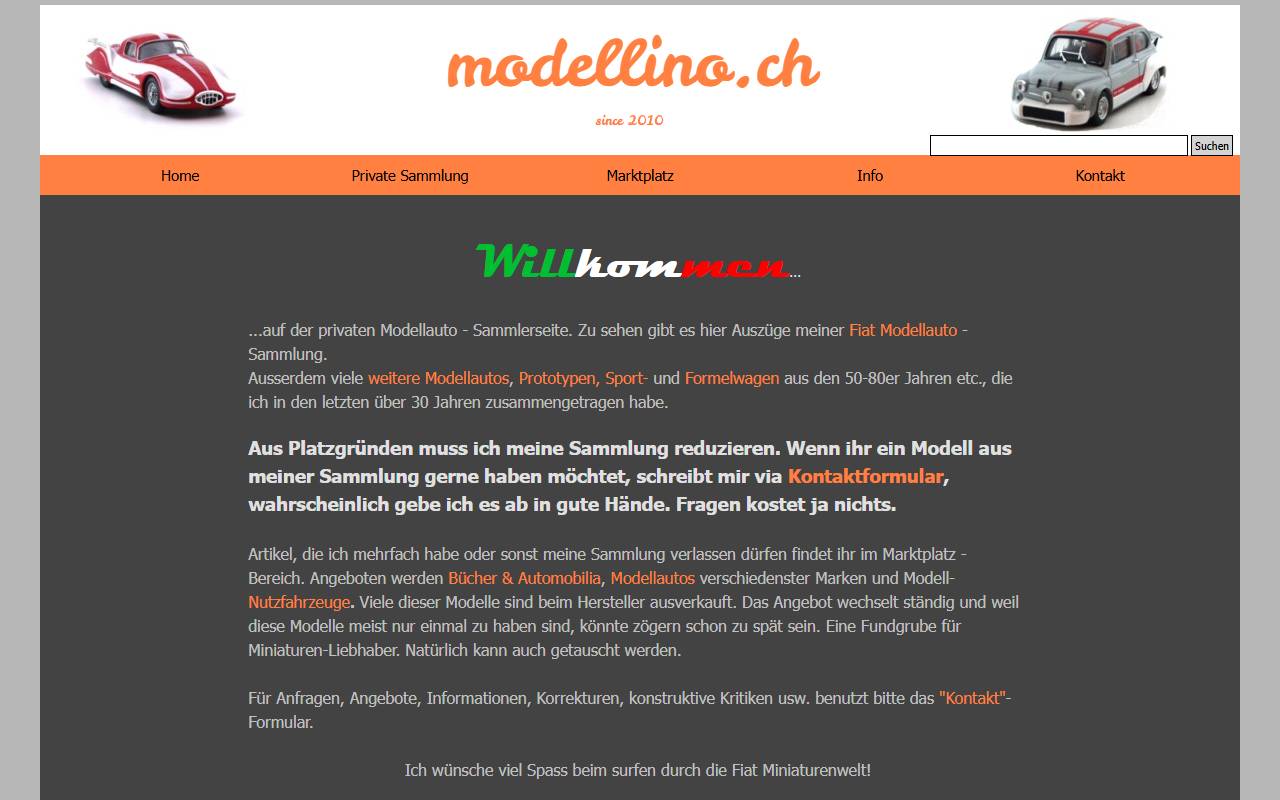 Anteprima del sito: Modellino SA