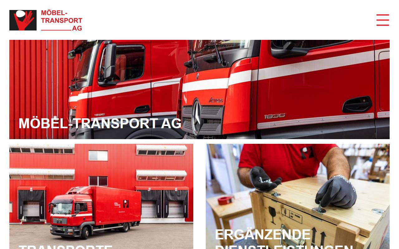 Anteprima del sito: Möbel-Transport AG