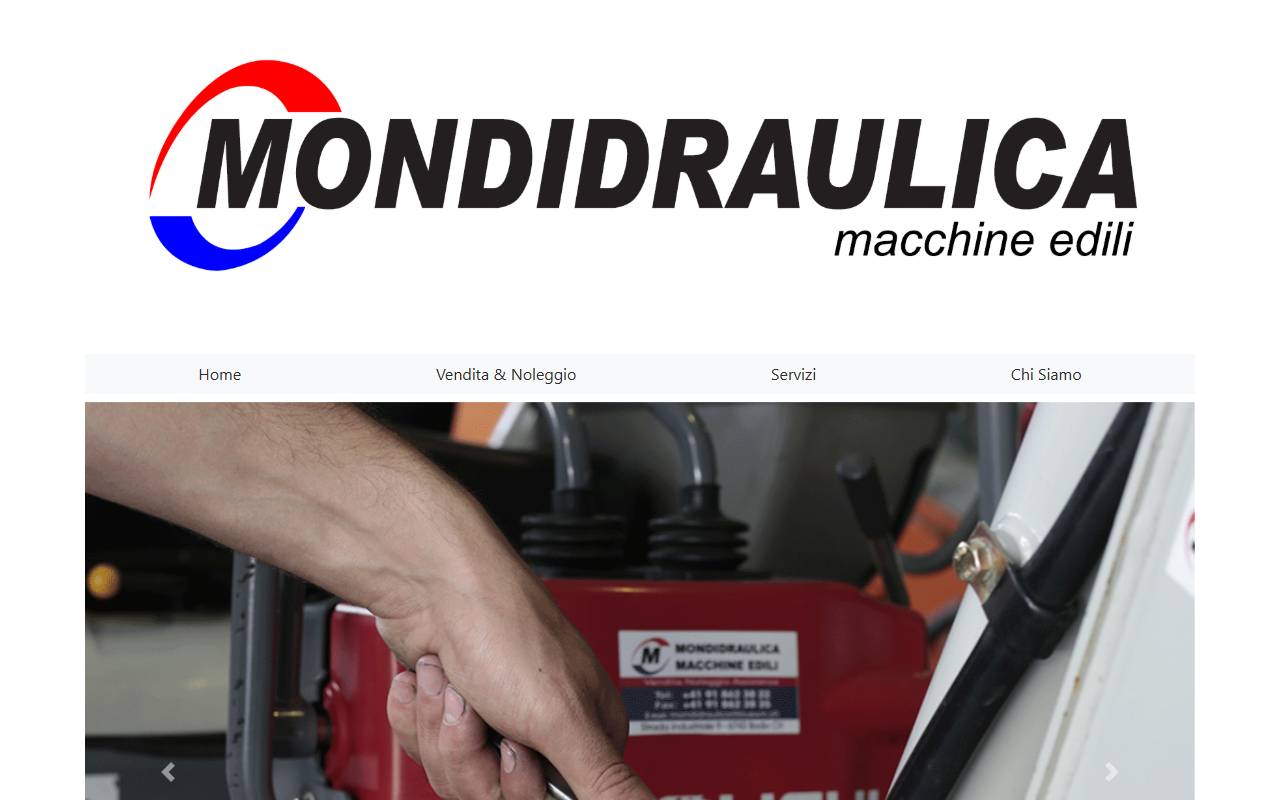 Anteprima del sito: Mondidraulica officina di riparazione di Cairoli Floriano