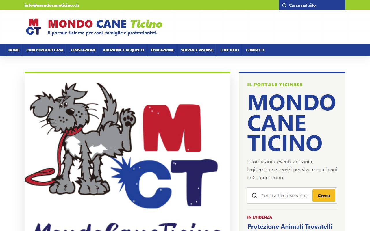 Anteprima del sito: MondoCane di Sabrina Piacente