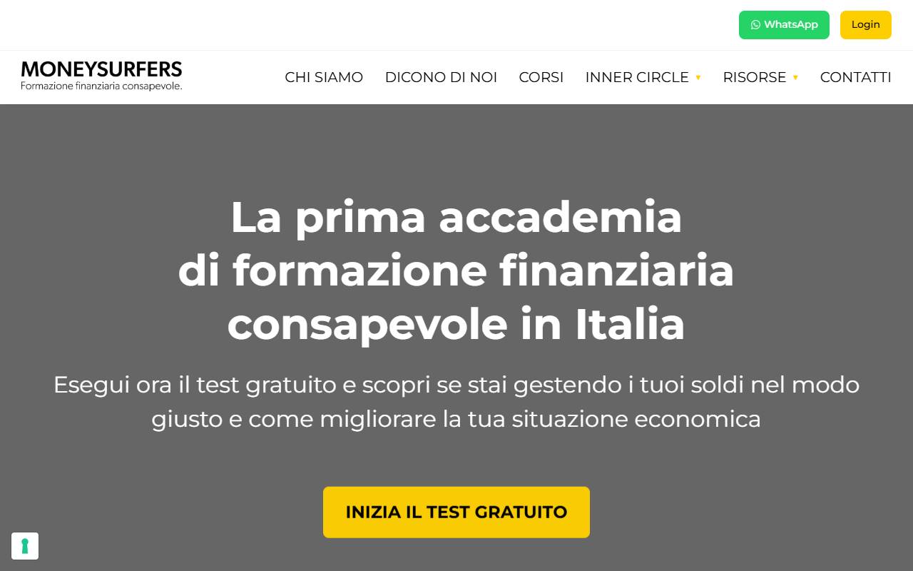 Anteprima del sito: Moneysurfers Sagl