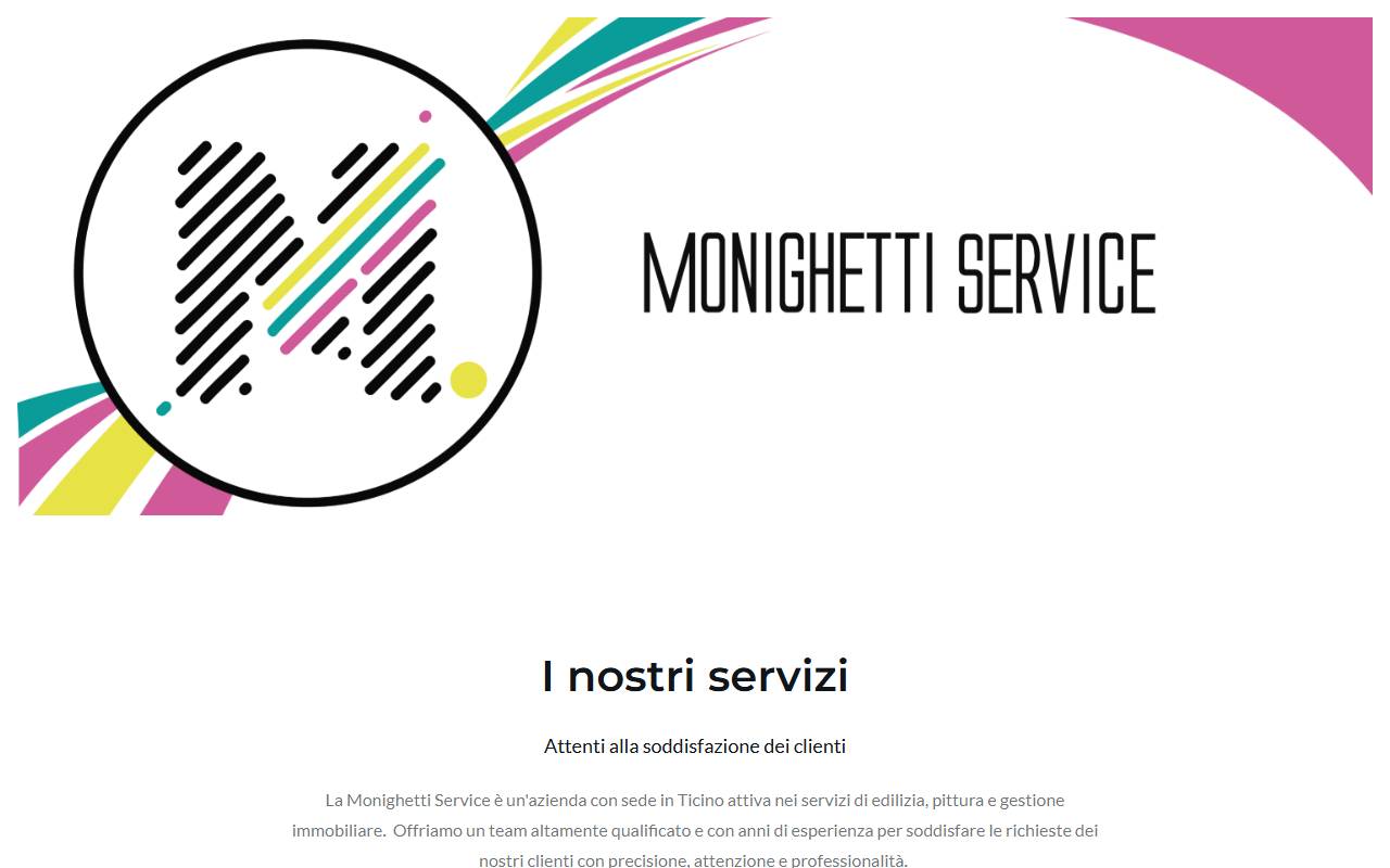 Anteprima del sito: MONIGHETTI SERVICE SA