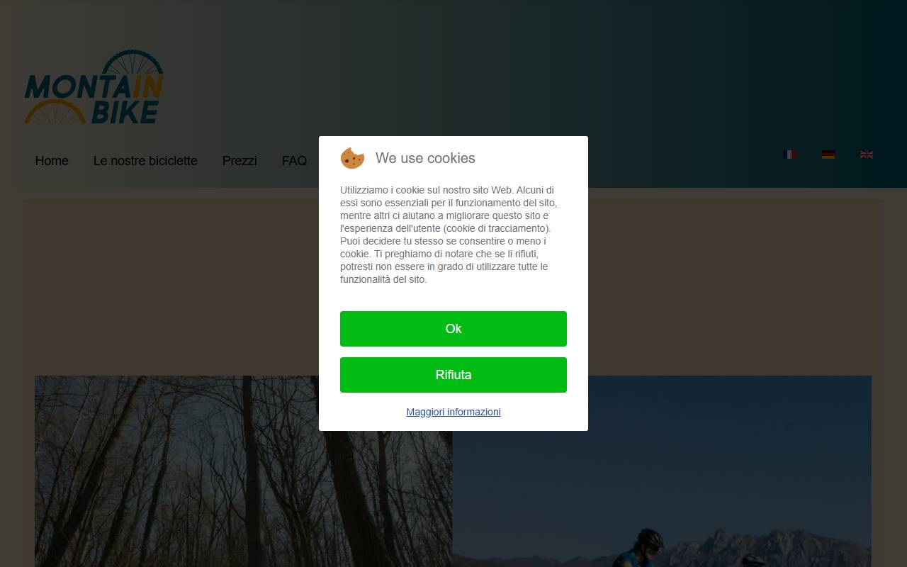 Anteprima del sito: Monta in Bike SA
